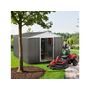 Voir la diapositive 2 : Habitat et Jardin Abri jardin métal  Dallas  - 8,84 m² - Taupe