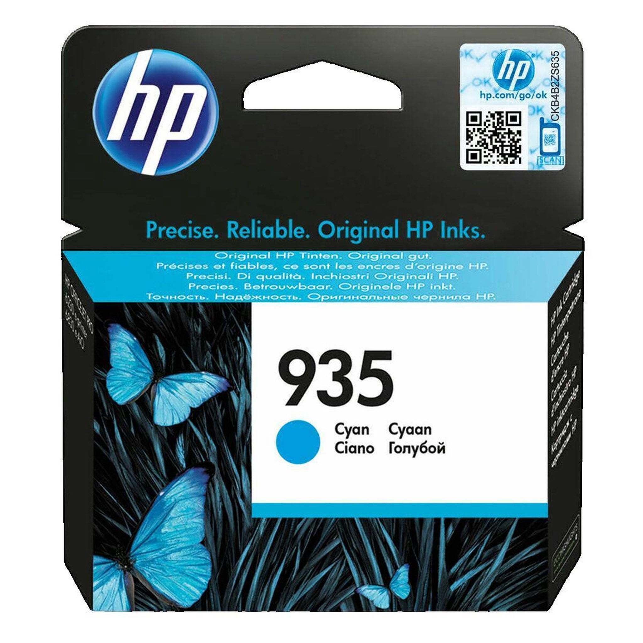 Voir la diapositive 2 : HP Cartouche d'encre HP 935 cyan
