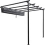 Voir la diapositive 3 : Habitat et Jardin Pergola adossée en aluminium avec toit rétractable-  3 x 4 m -  Gris