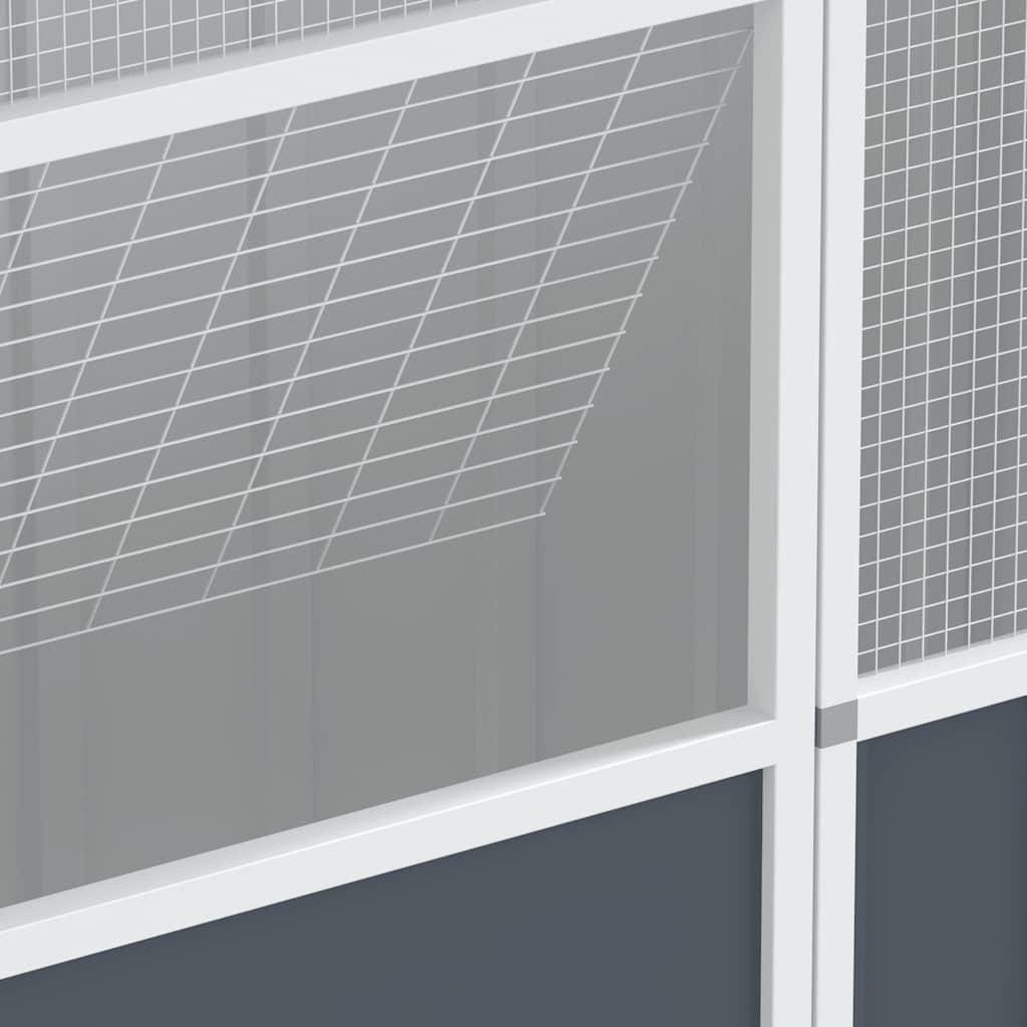 Voir la diapositive 5 : VIDAXL Cage a oiseaux anthracite 215x78x200 cm acier galvanise