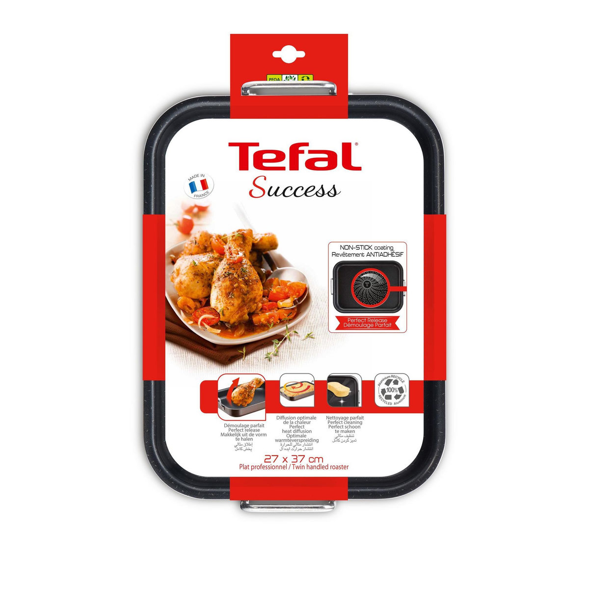 TEFAL Plat à four aluminium 27x37cm - j1605902