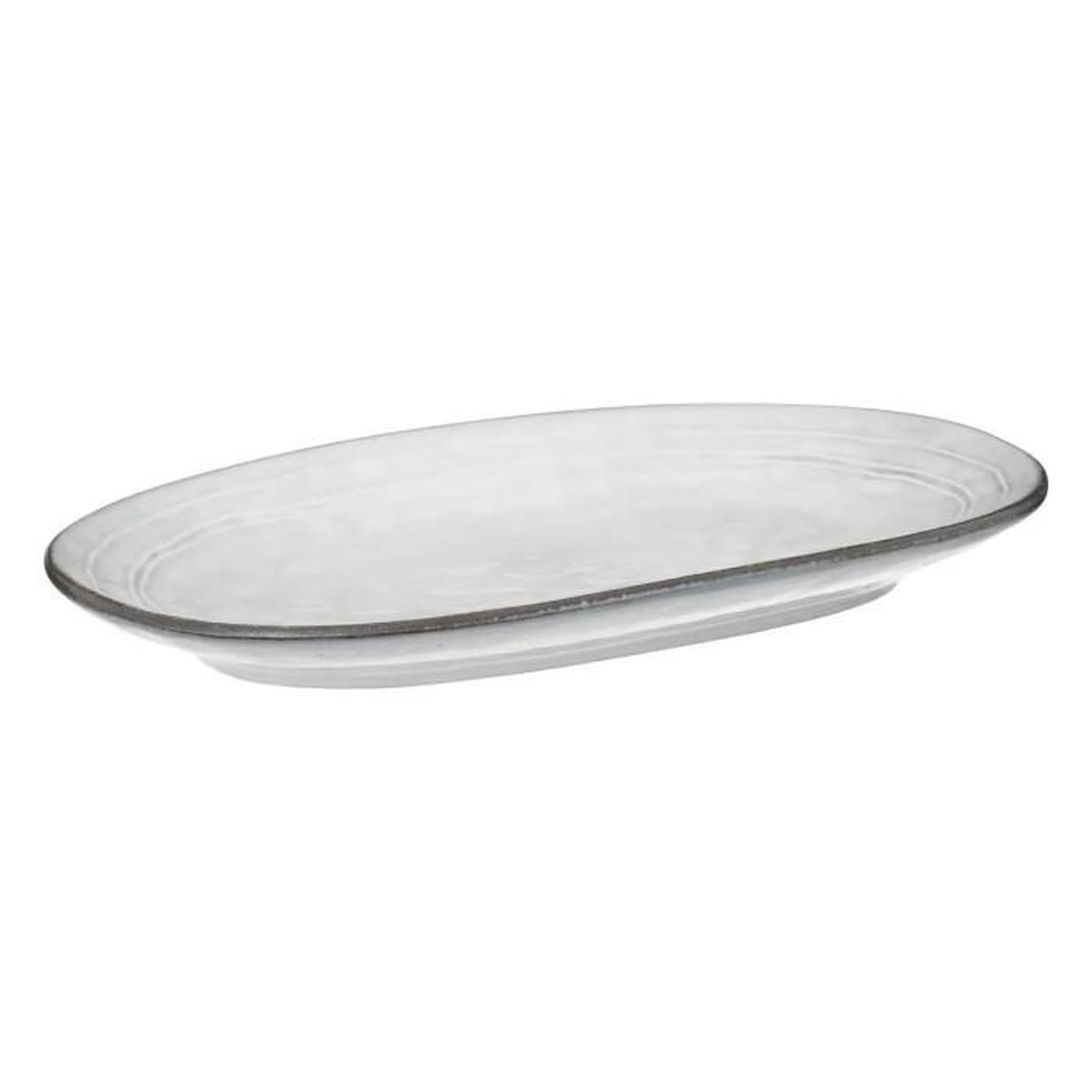 SECRET DE GOURMET Plat de Présentation Déco  Flower  37cm Bleu