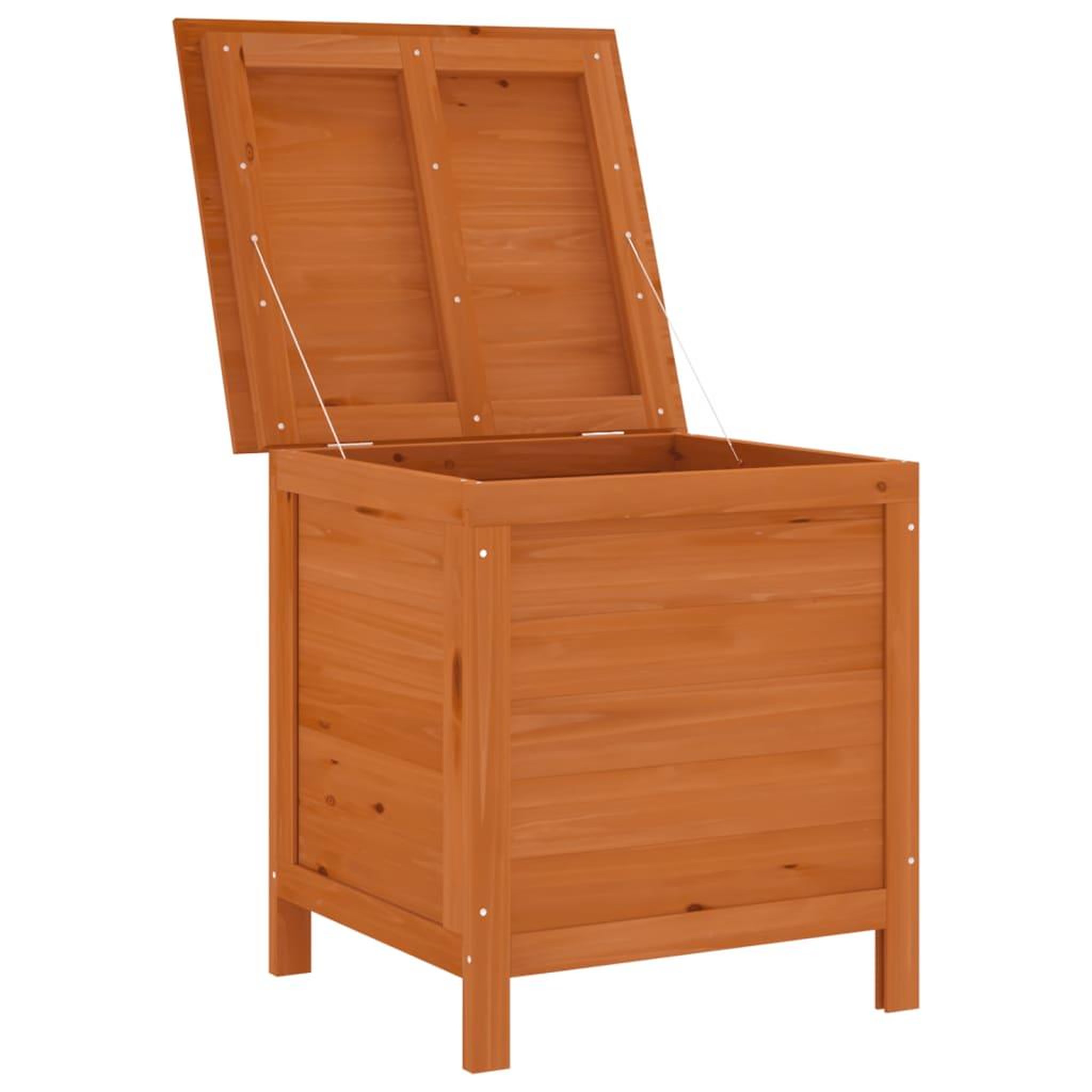 Voir la diapositive 3 : VIDAXL Boîte de rangement jardin marron 50x49x56,5cm bois massif sapin