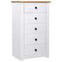 Voir la diapositive 1 : VIDAXL Buffet Blanc 46x40x89 cm Pin Gamme Panama