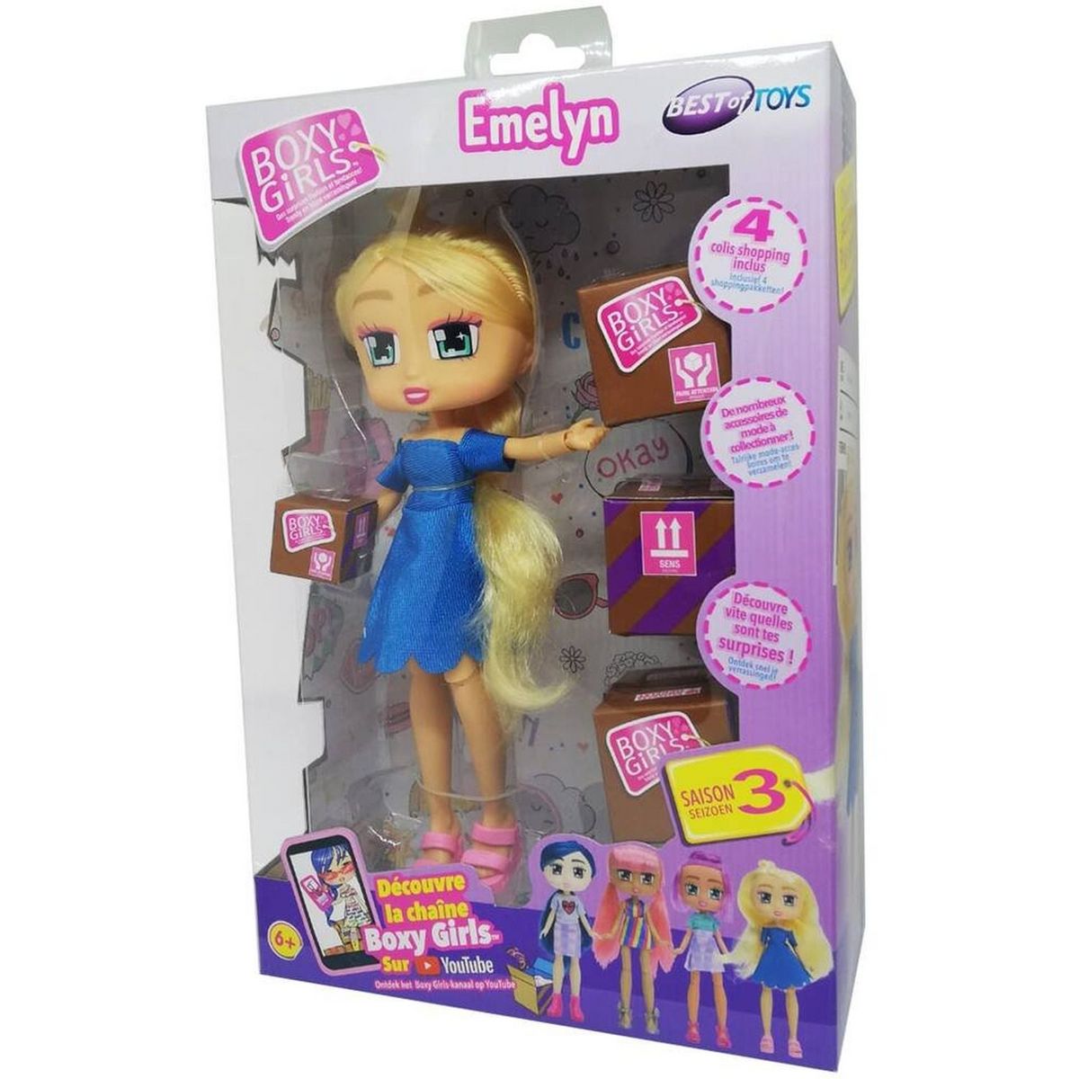 BEST OF TV Boxy girls Emelyn 4 colis shopping saison3 