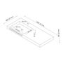 Voir la diapositive 4 : ONDEE LICEO Plan vasque 120cm BLANC