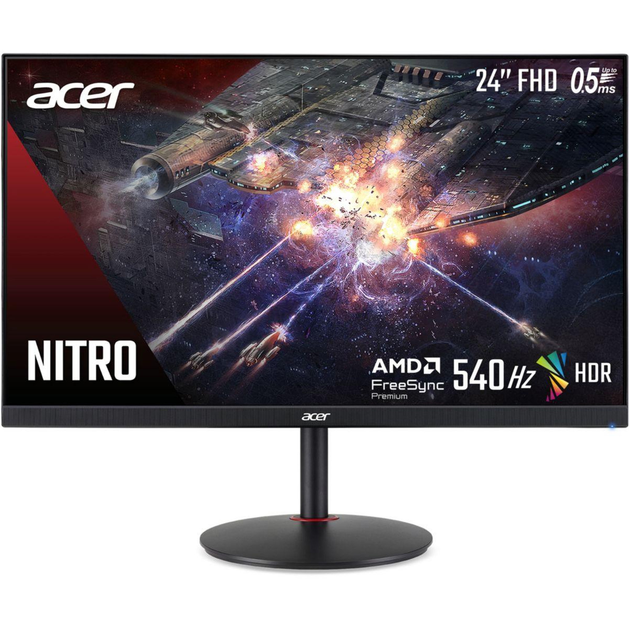 ACER Ecran PC Gamer XV2 Series Nitro 24  Full HD 540Hz TN HDR 400 HDMI 2.1 AMD FreeSync