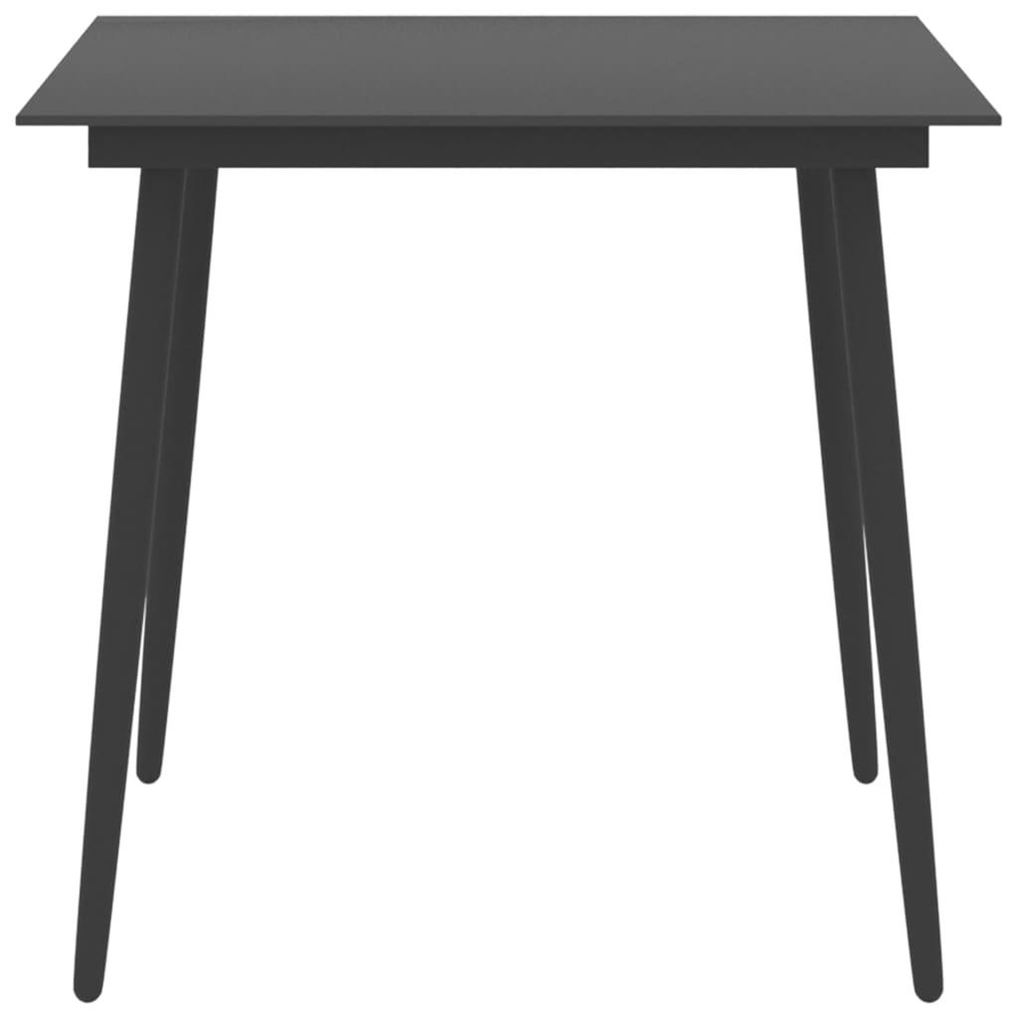 Voir la diapositive 4 : VIDAXL Ensemble a manger de jardin 3 pcs noir
