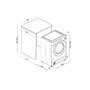 Voir la diapositive 6 : Candy Lave-linge intégrable 8kg 1400 tours/min - CBW48TWME-S