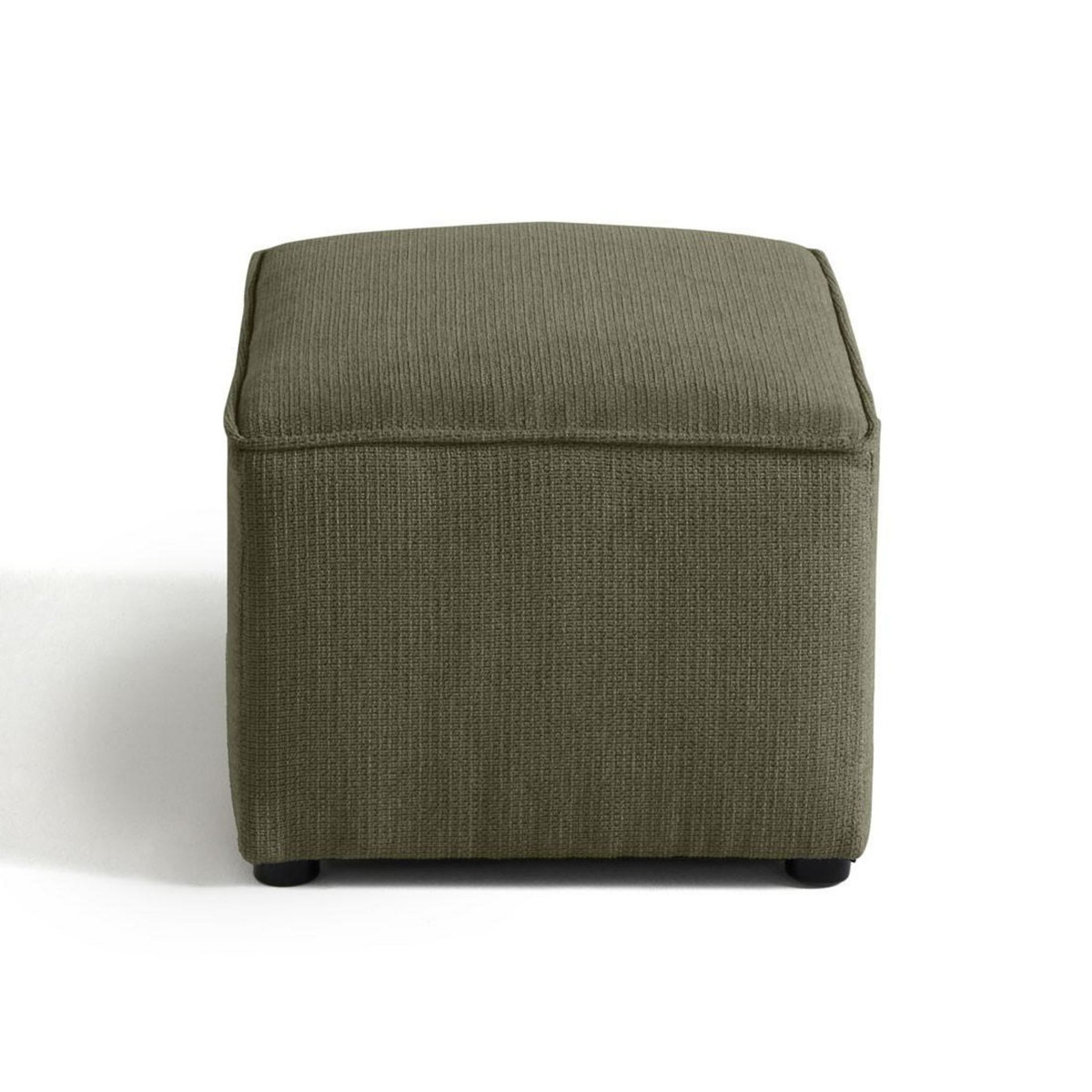BEST MOBILIER Canopy - pouf - en tissu texturé