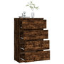 Voir la diapositive 5 : VIDAXL Buffet Chene fume 60x35x98,5 cm Bois d'ingenierie