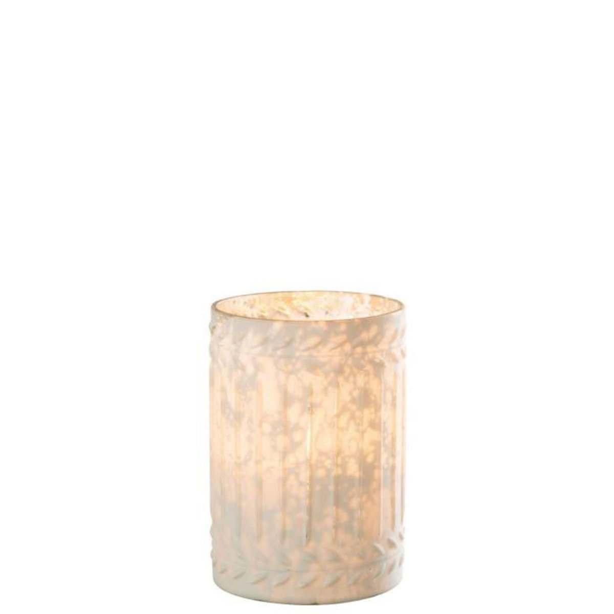 Paris Prix Photophore Déco en Verre  Ezy  18cm Blanc