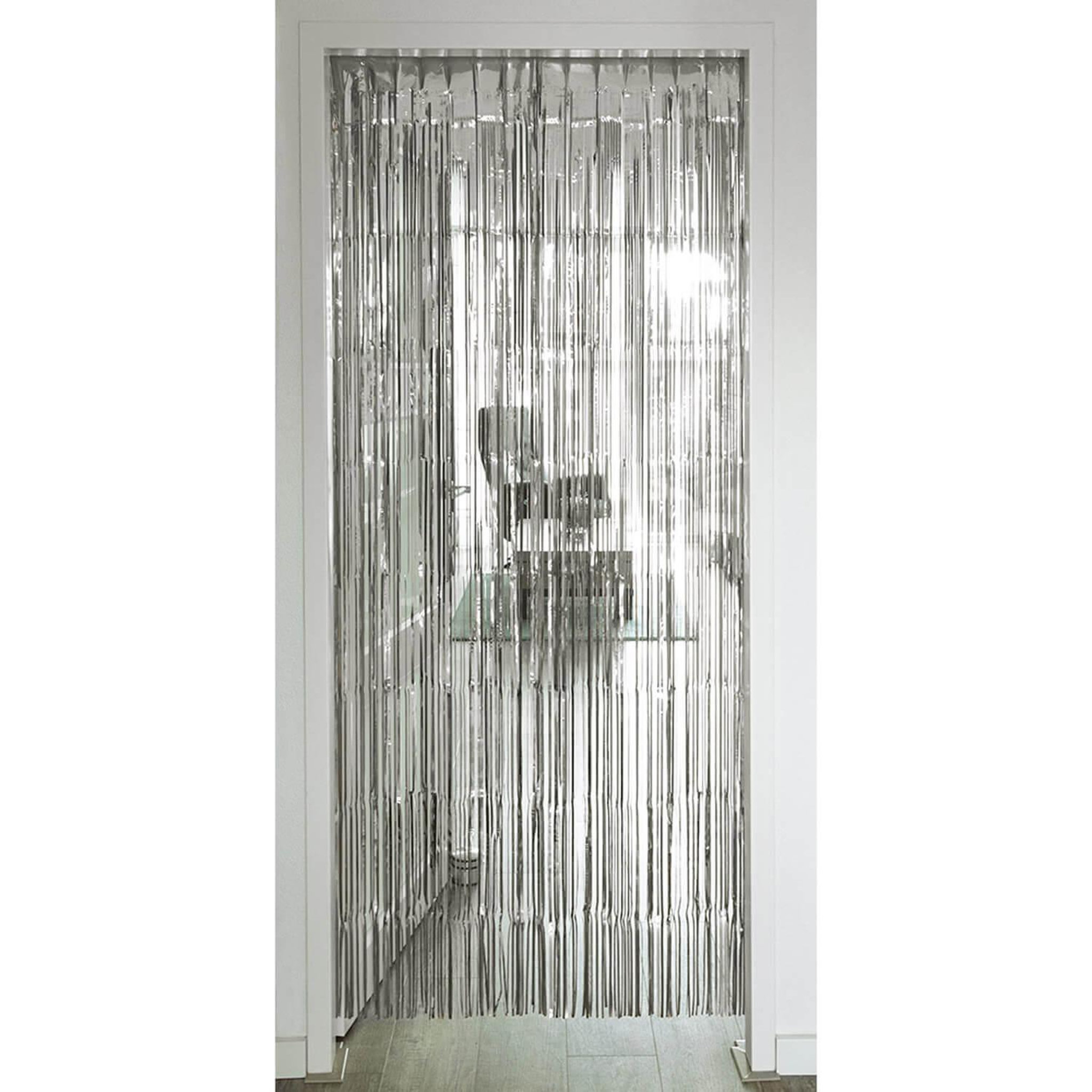 Voir la diapositive 2 : Boland Rideau en aluminium argent métallique - 200 x 100 cm