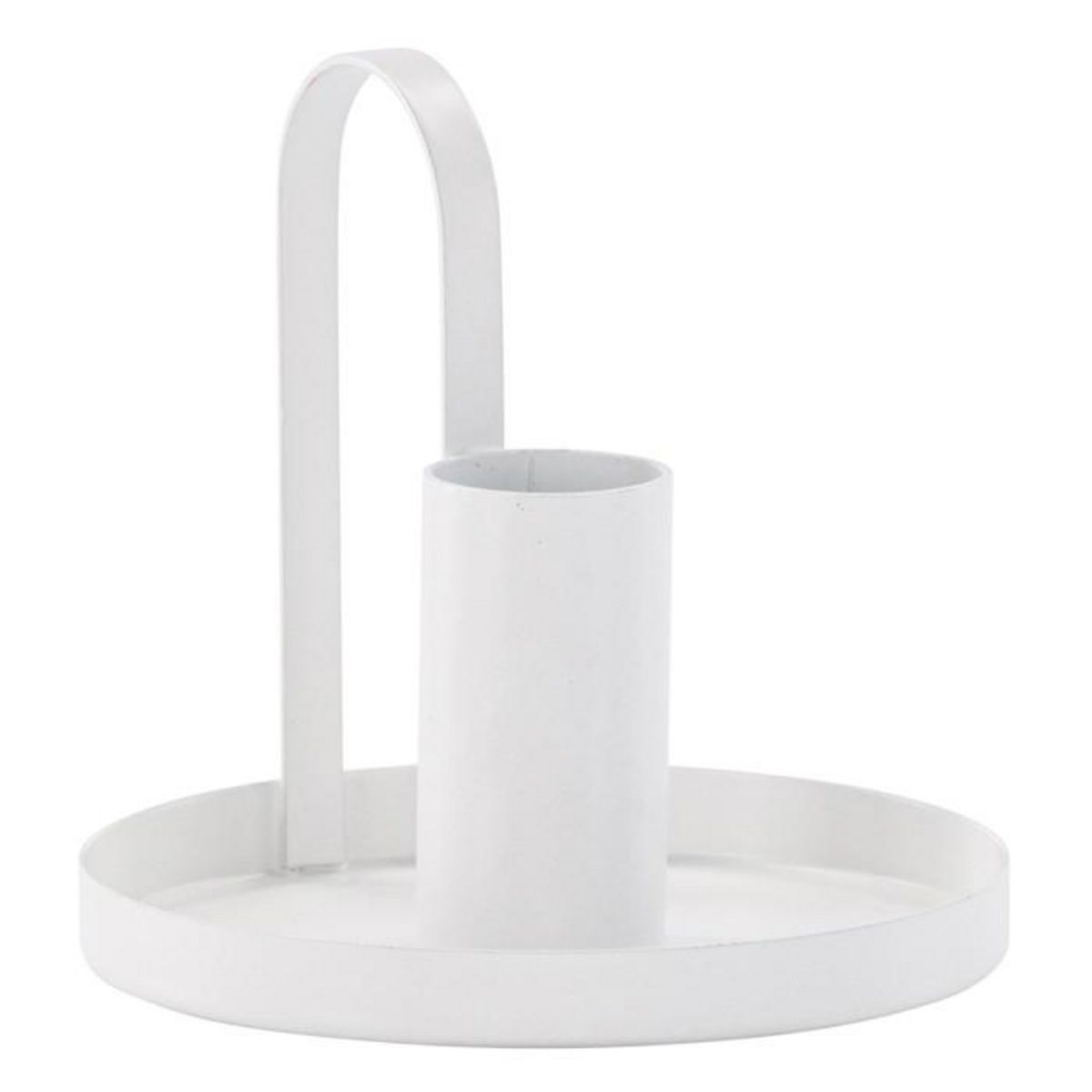 Paris Prix Bougeoir Design en Métal  Crai  13cm Blanc