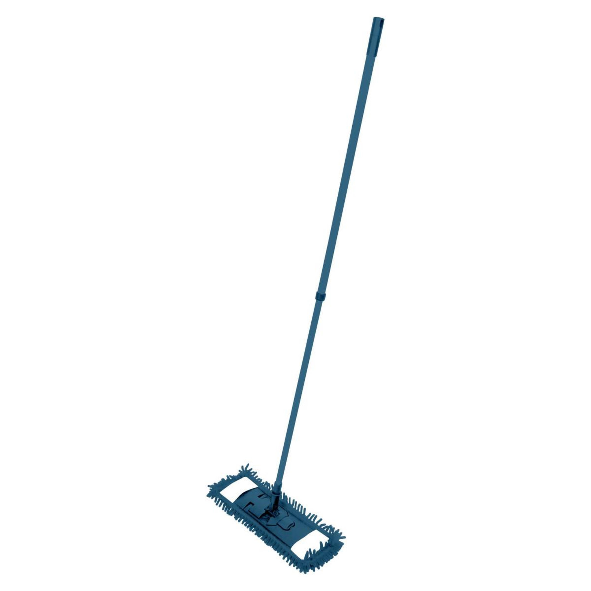 Paris Prix Balai Microfibre  Chenille  130cm Bleu Paon