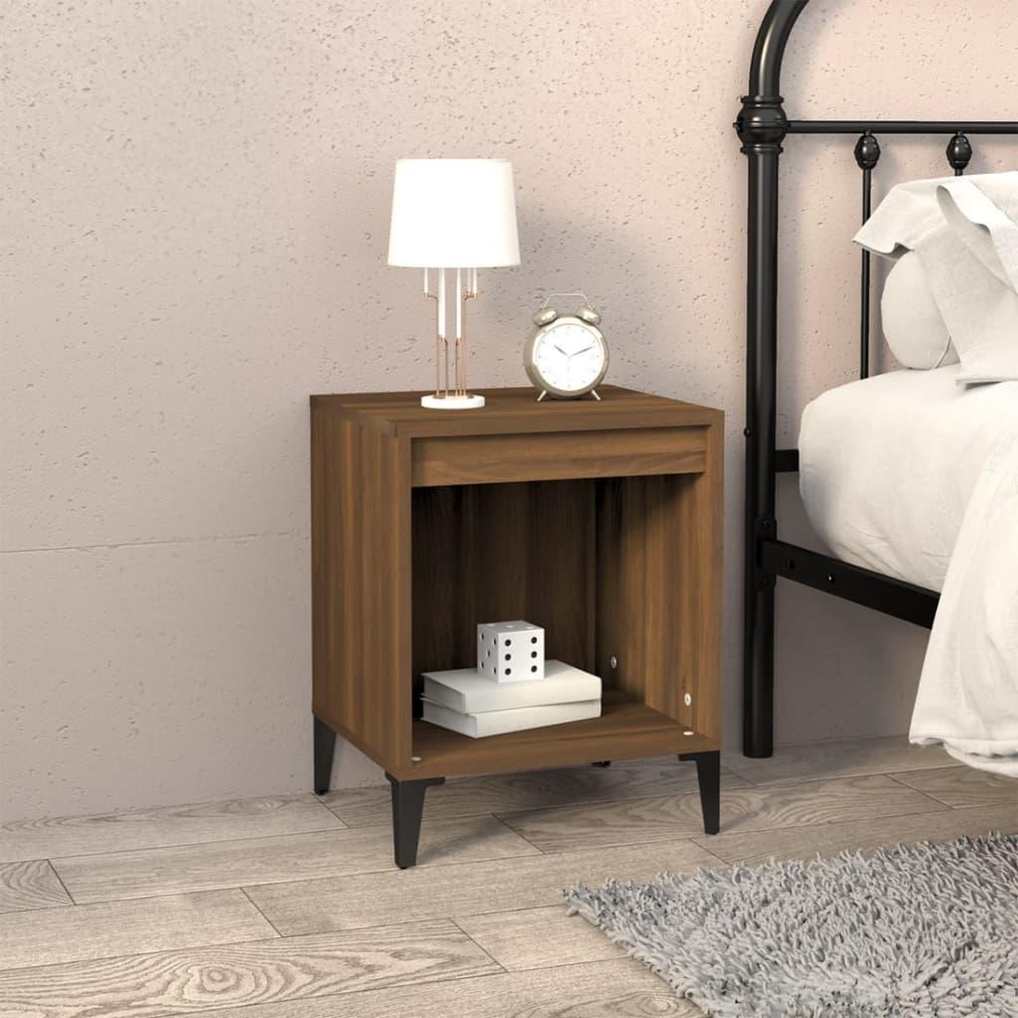 Voir la diapositive 1 : VIDAXL Table de chevet Chene marron 40x35x50 cm