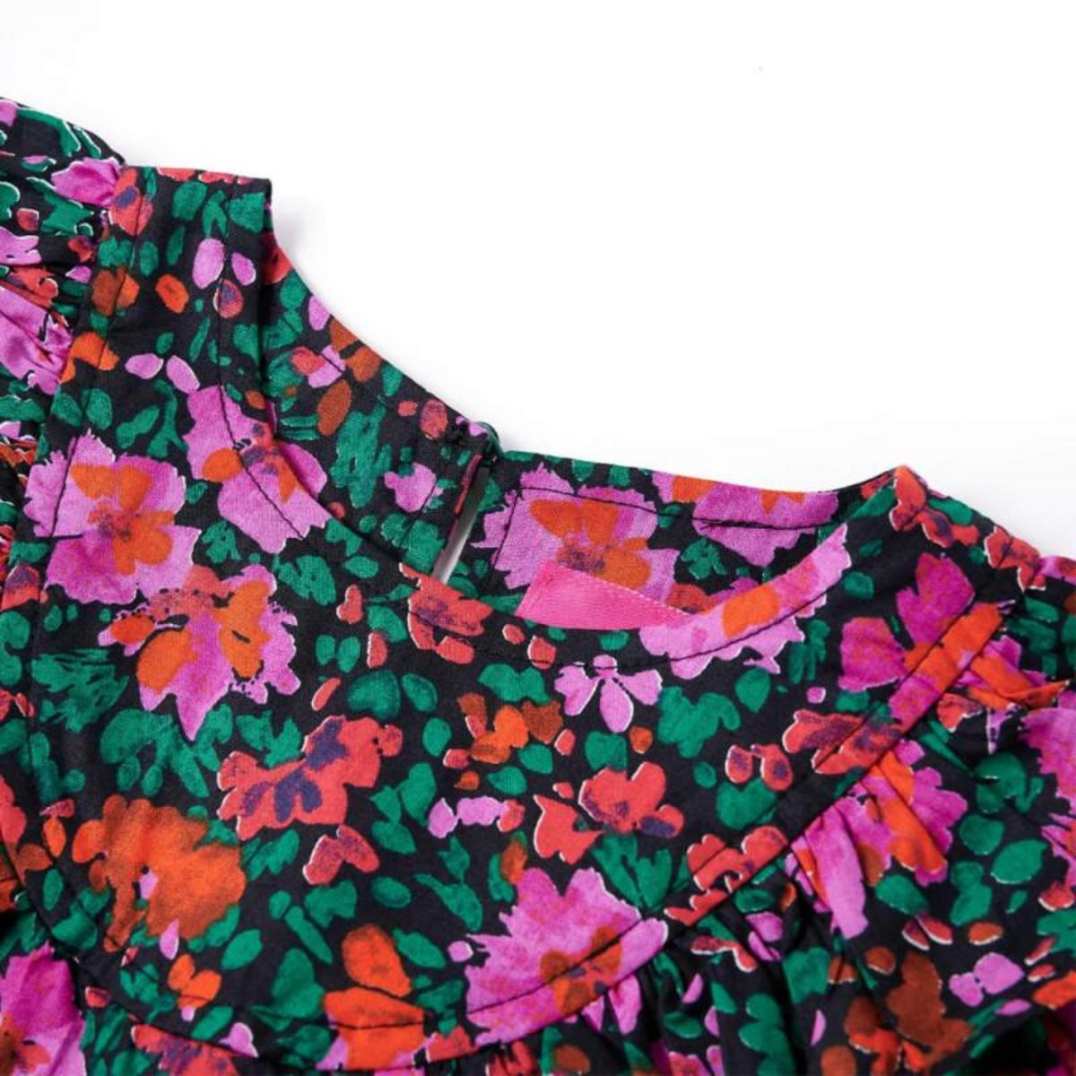 VIDAXL Robe pour enfants à manches longues rose vif 116