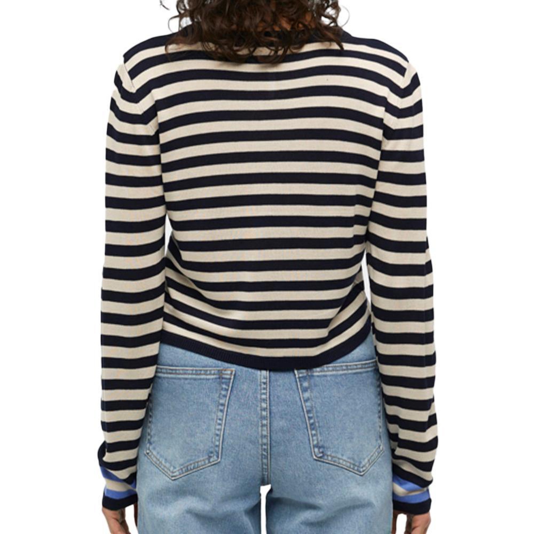 Voir la diapositive 2 : OBJECT Pull Beige/Noir Femme Object Cropped