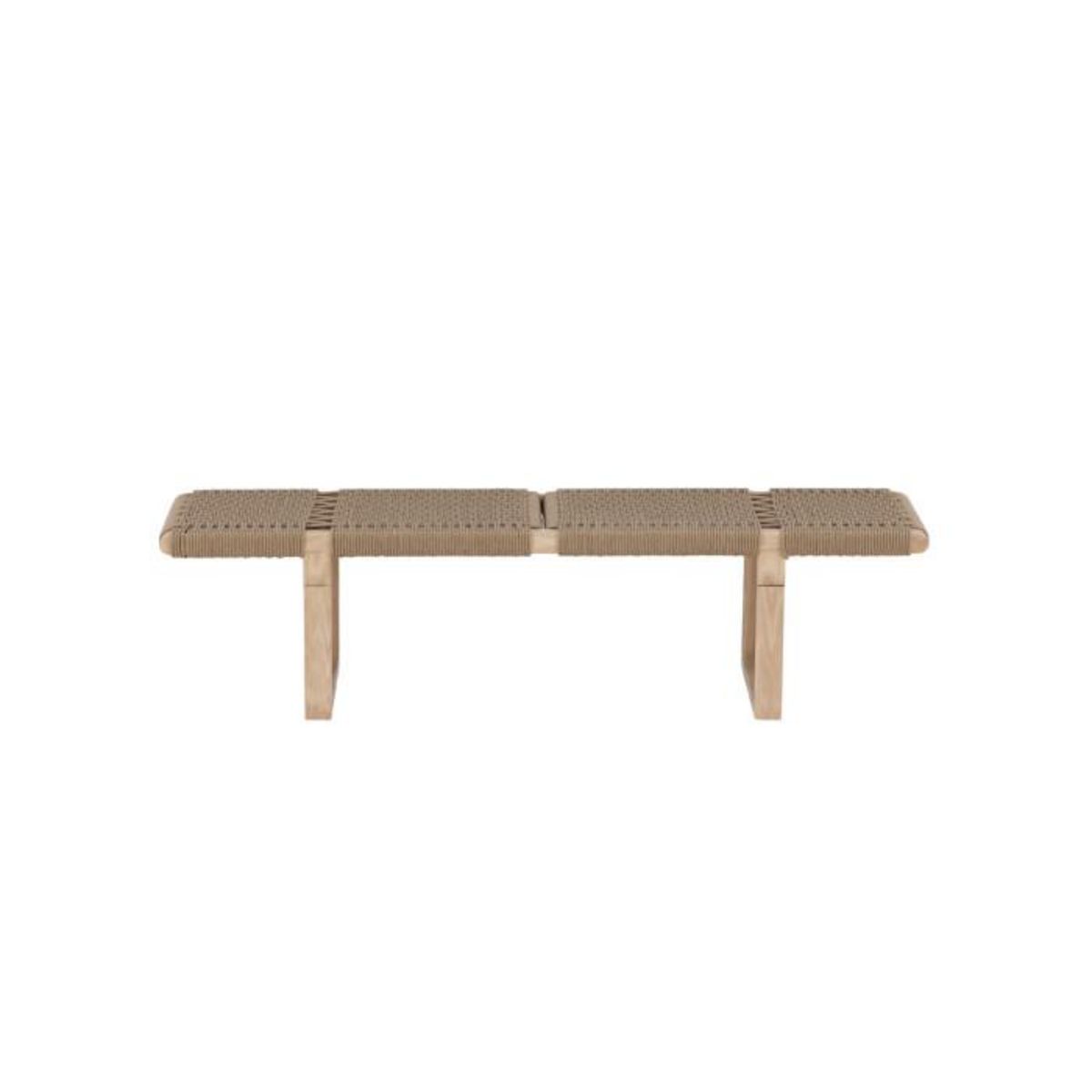 Paris Prix Banc Design en Rotin  Angon  140cm Naturel