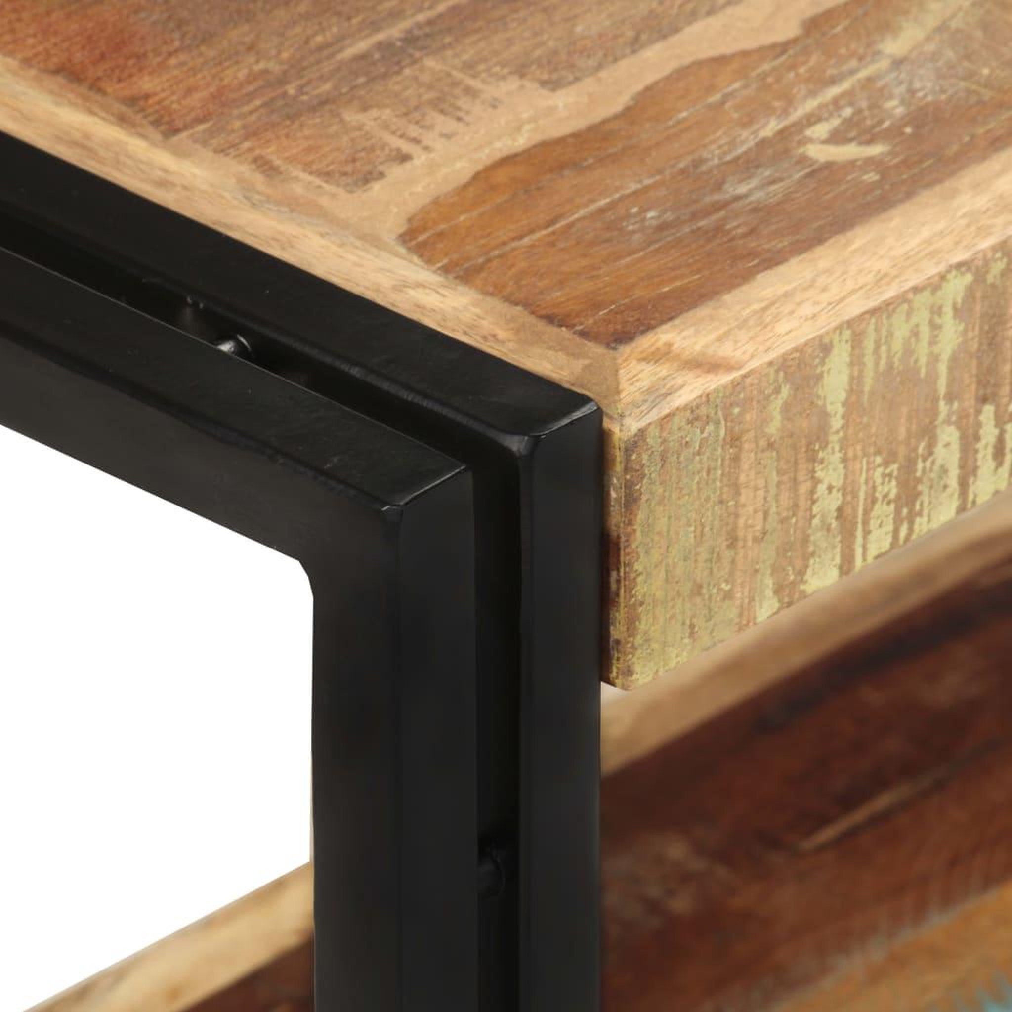Voir la diapositive 4 : VIDAXL Meuble TV 90x30x40 cm Bois de recuperation massif