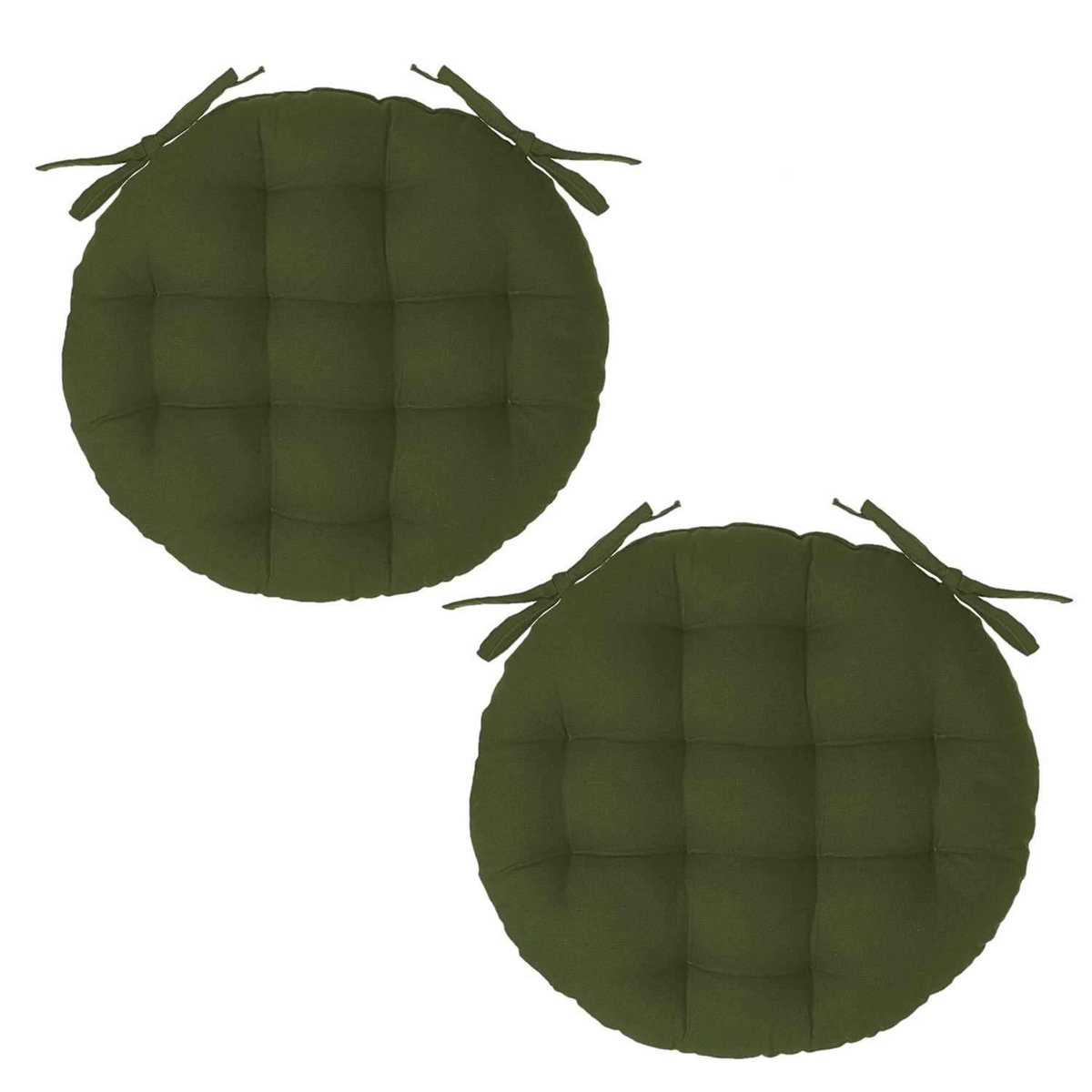 ATMOSPHERA Lot 2x Galette de chaise ronde Alix