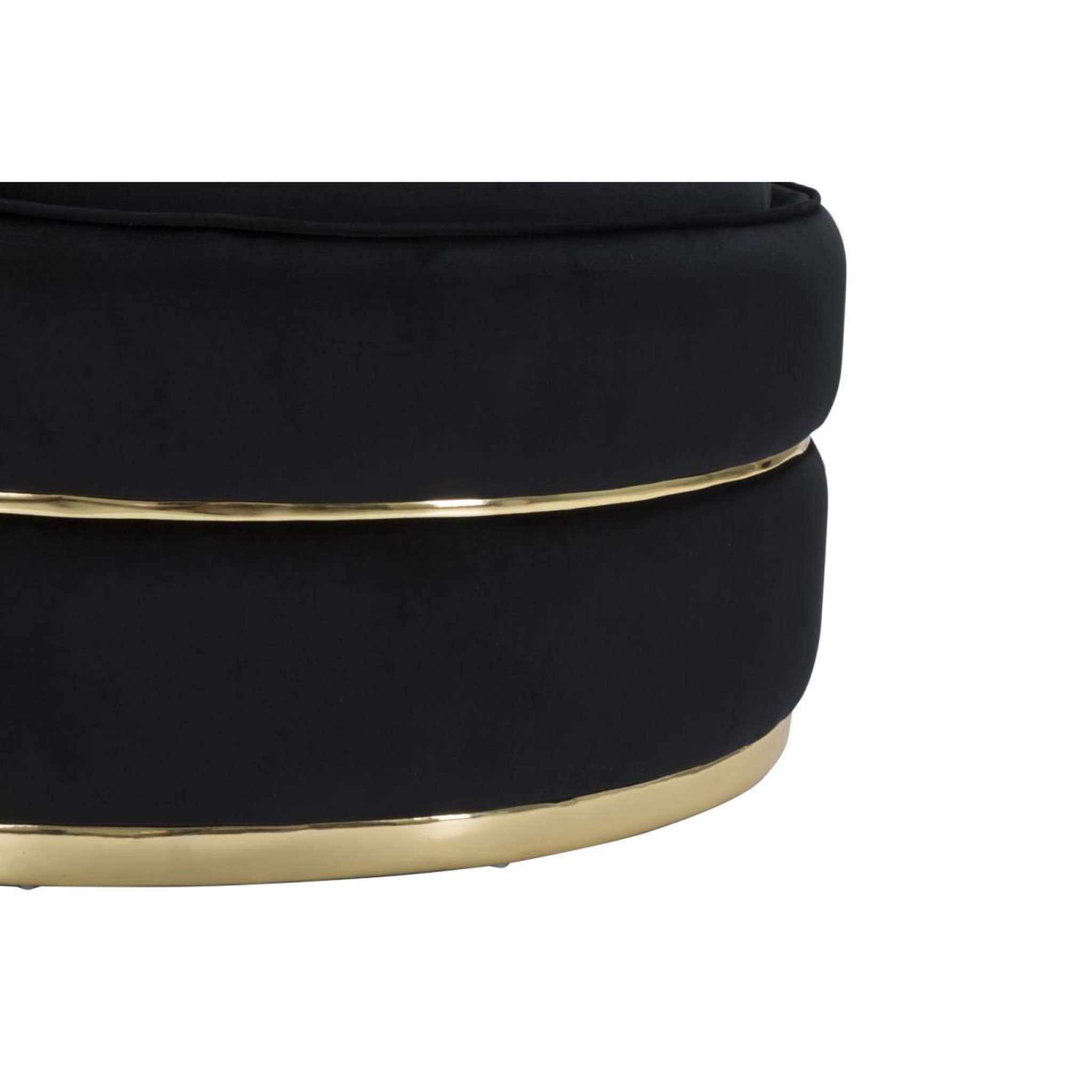 Voir la diapositive 6 : Paris Prix Fauteuil en Velours Design  Paris  84cm Noir & Or