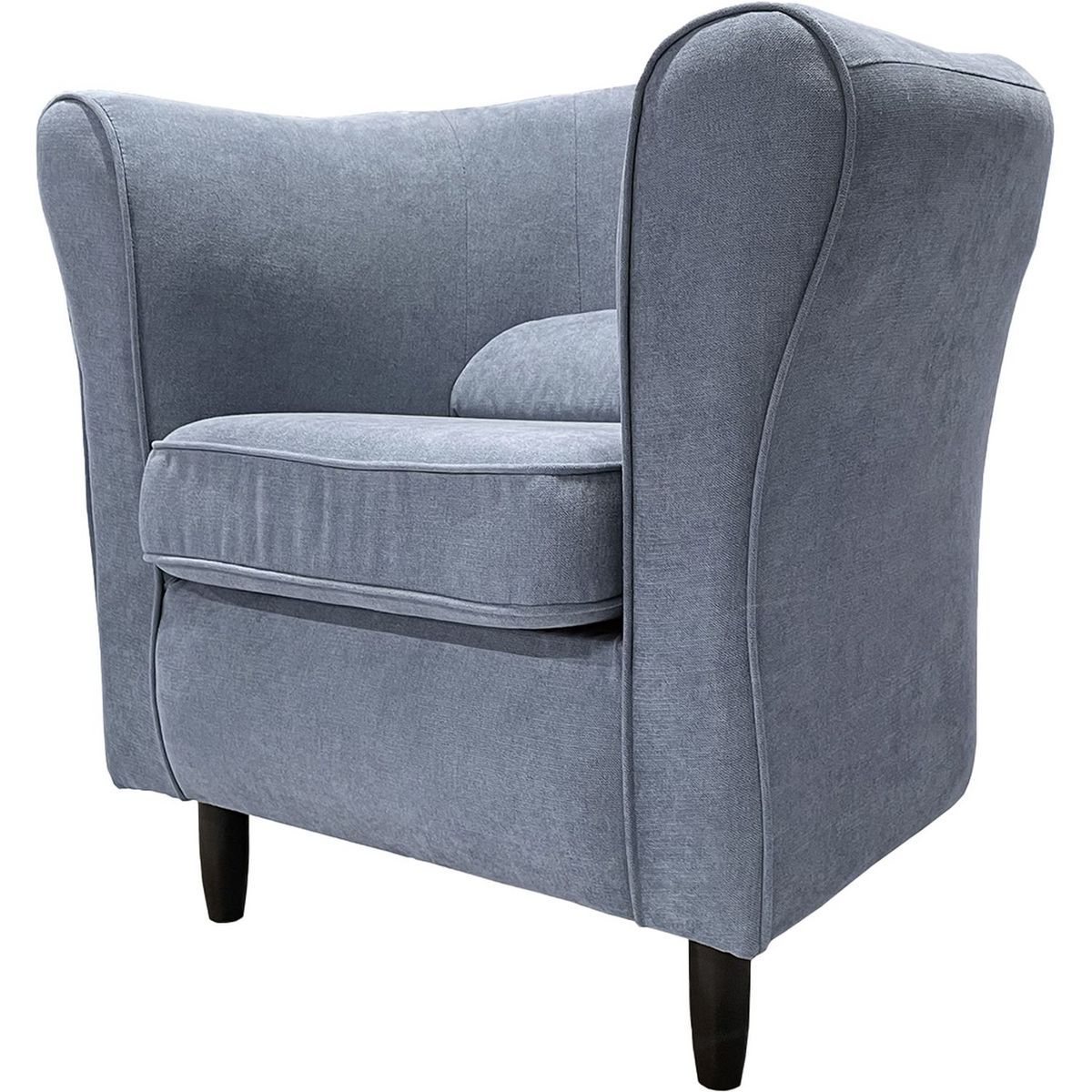 Fauteuil club vintage  tissu polyester MATEO