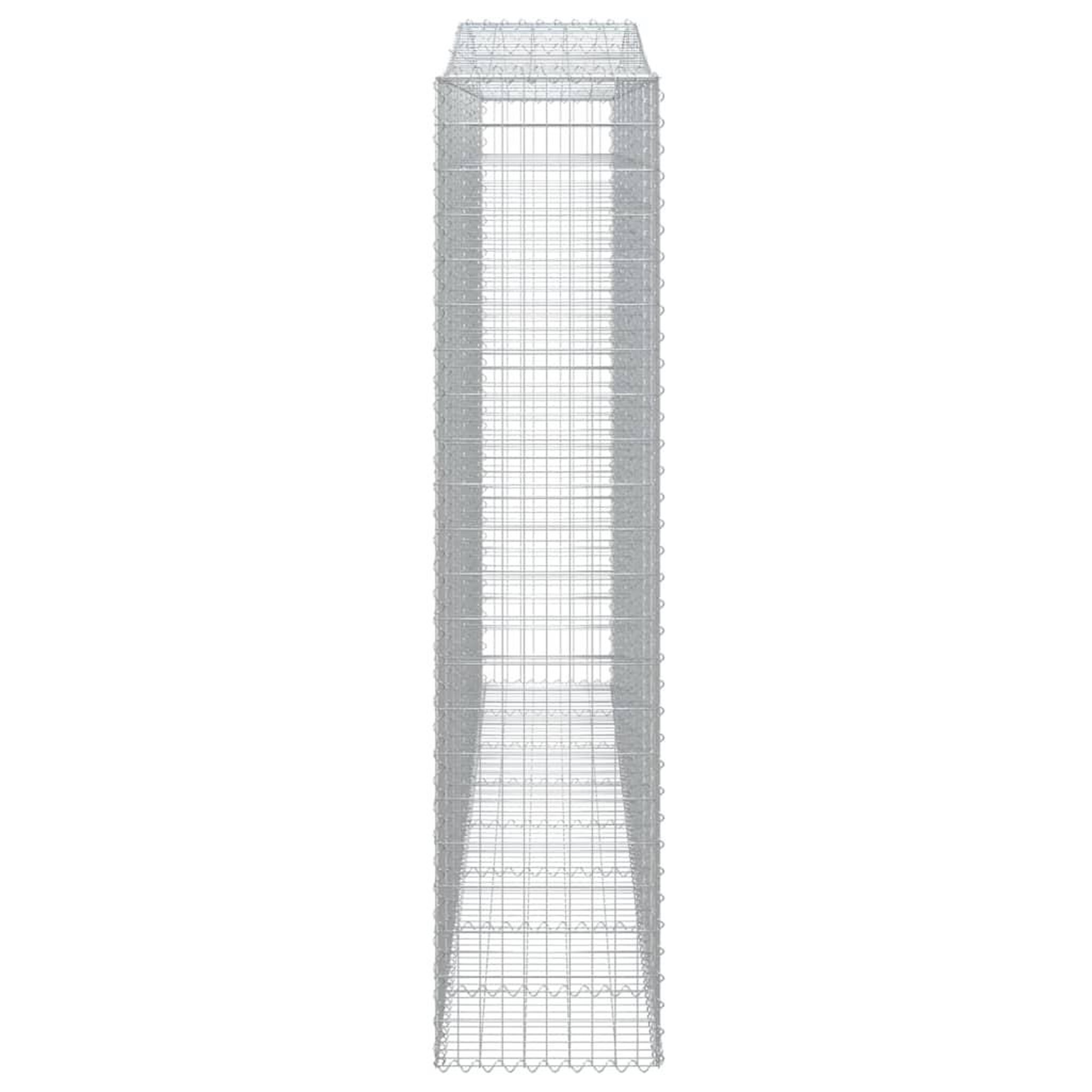 Voir la diapositive 5 : VIDAXL Paniers a gabions arques 8 pcs 400x50x220/240 cm Fer galvanise