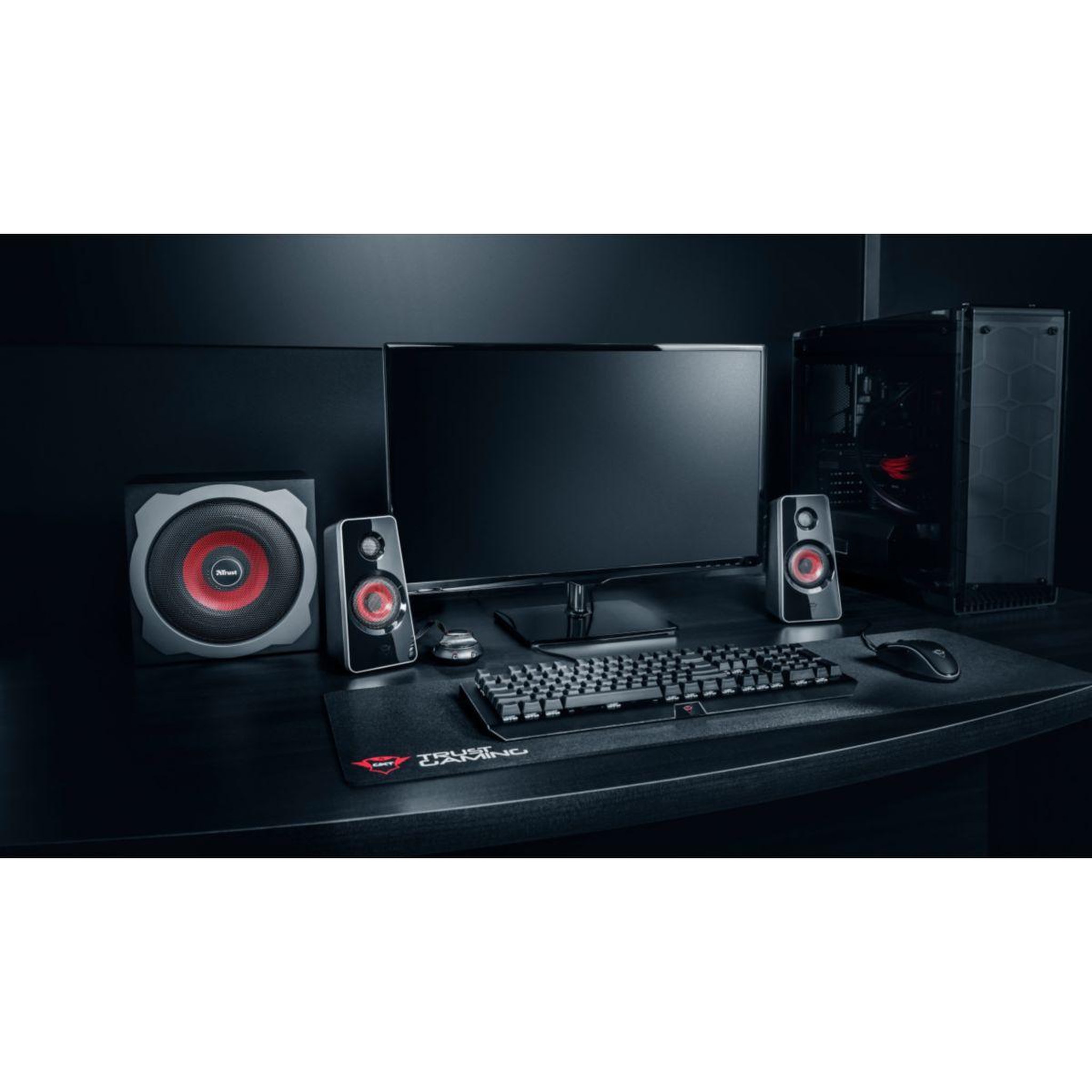 Voir la diapositive 4 : Trust Trust gxt 38 2.1 noir avec fil 60 w
