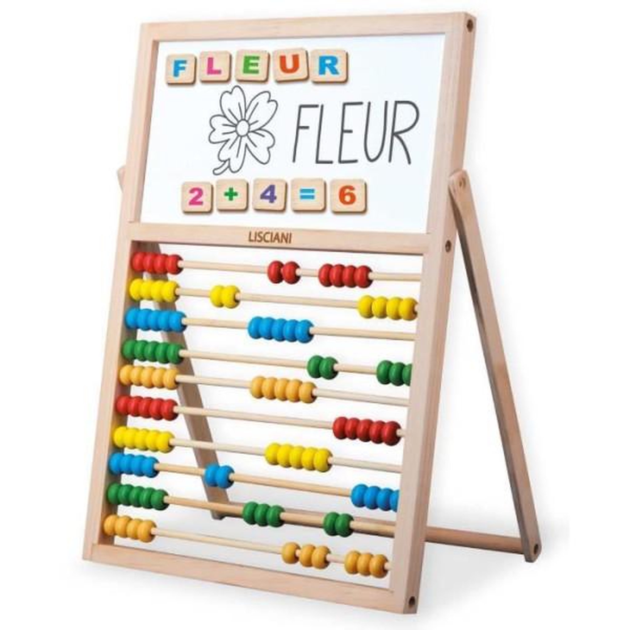 Voir la diapositive 2 : LISCIANI GIOCHI Mes premieres compétences chevalet - Jeu Montessori - MONTESSORI - Tableau Double Face, Lettres et Chiffres Magnétiques
