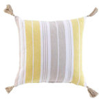 Paris Prix Coussin Tissé Déco  Naturaline  40x40cm Jaune