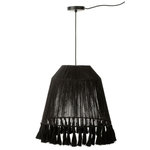 Paris Prix Lampe Suspension en Jute  Celia  53cm Noir