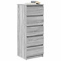 Voir la diapositive 4 : VIDAXL Buffet avec tiroirs sonoma gris 37,5x35x99 cm bois d'ingenierie