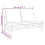 Voir la diapositive 6 : VIDAXL Banc de jardin avec coussins gris fonce bambou