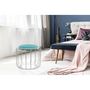 Voir la diapositive 3 : Paris Prix Pouf & Table d'Appoint  Comfortable  50cm Menthe & Argent