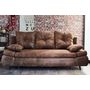 Voir la diapositive 1 : BEST MOBILIER Larson - canapé droit 3 places convertible - avec coffre de rangement - style industriel