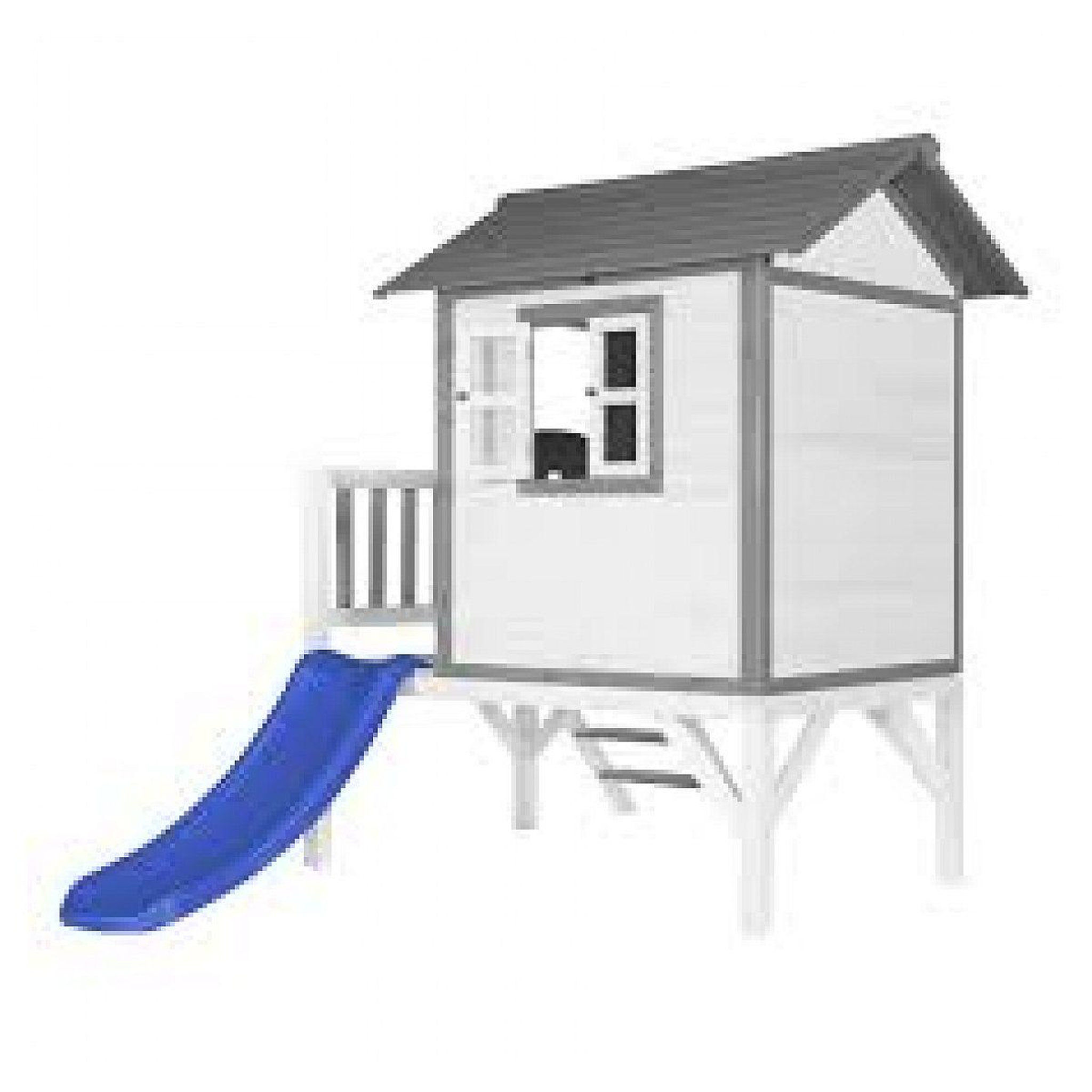 Voir la diapositive 2 : Axi House Maisonnette classic - toboggan bleu