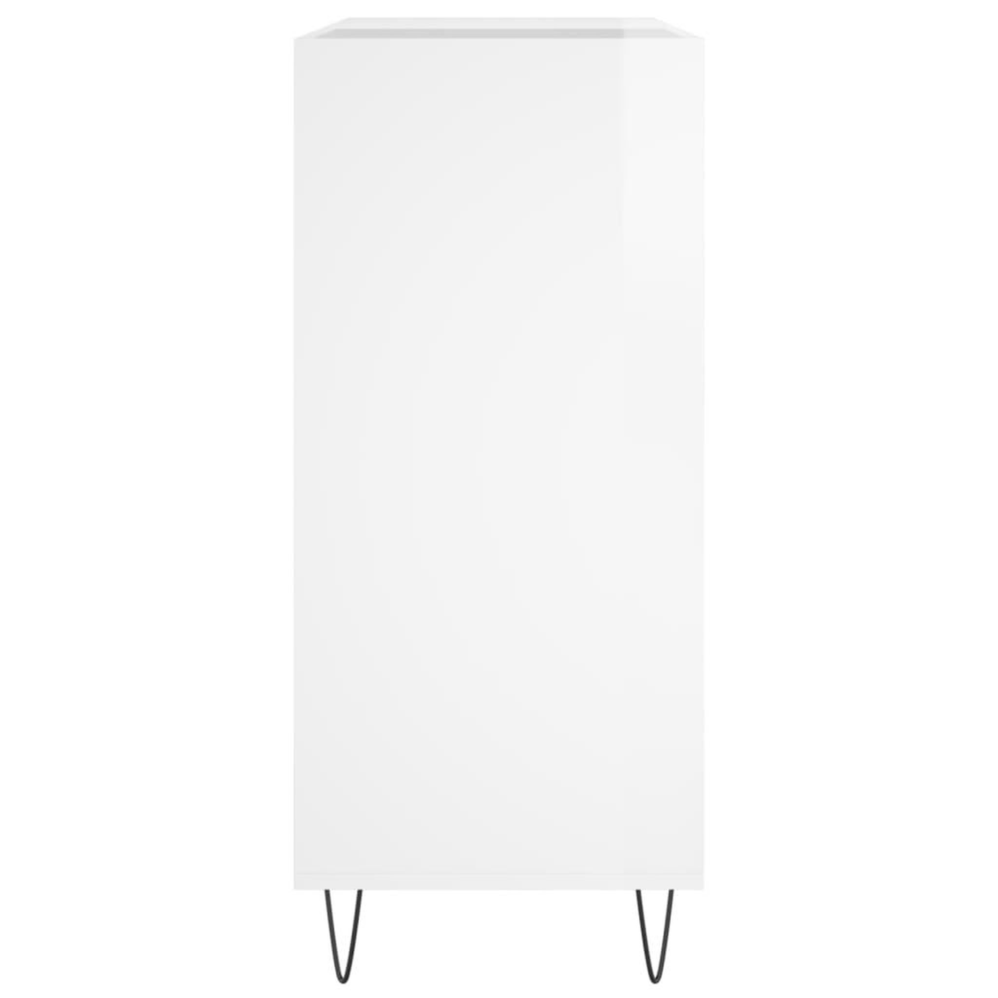 Voir la diapositive 5 : VIDAXL Armoire a disques blanc brillant 84,5x38x89cm bois d'ingenierie