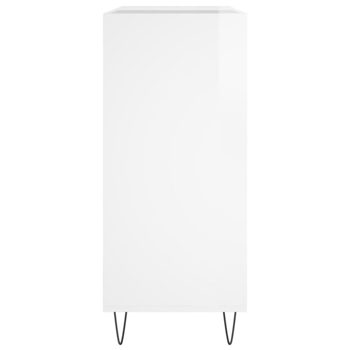 VIDAXL Armoire a disques blanc brillant 84,5x38x89cm bois d'ingenierie