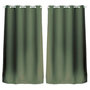 Voir la diapositive 1 : TOILINUX Lot de 2 Rideaux en toile unie Basic à 8 œillets
