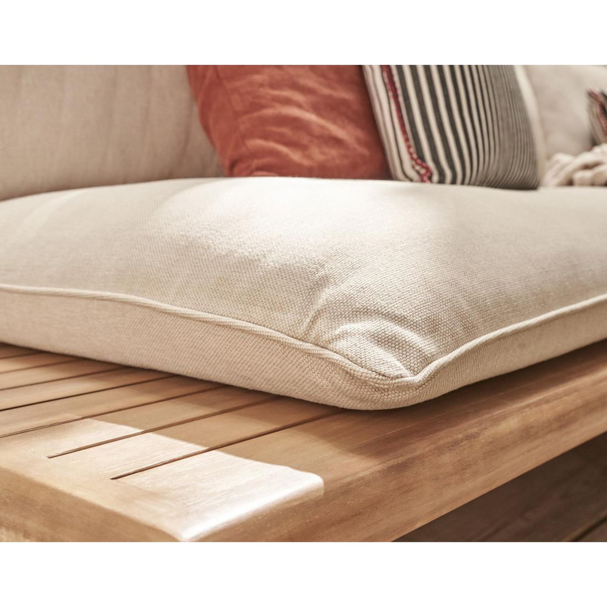 BEST MOBILIER Papeete - salon bas de jardin 4 places + table – en bois d'acacia fsc  100%