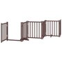 Voir la diapositive 5 : VIDAXL Barriere pour chien porte pliable 12 panneaux bois de peuplier