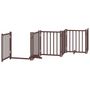 Voir la diapositive 5 : VIDAXL Barriere pour chien porte pliable 12 panneaux bois de peuplier