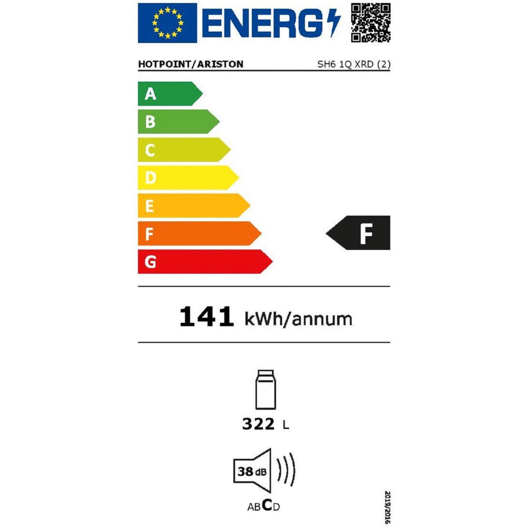 Voir la diapositive 3 : HOTPOINT Réfrigérateur 1 porte SH61QXRD