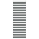 VIDAXL Store zebre gris fonce largeur du tissu 70,9 cm polyester