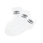 UMBRO X3 Paires de Chaussettes hes Homme Umbro Lowcuts. Coloris disponibles : Blanc