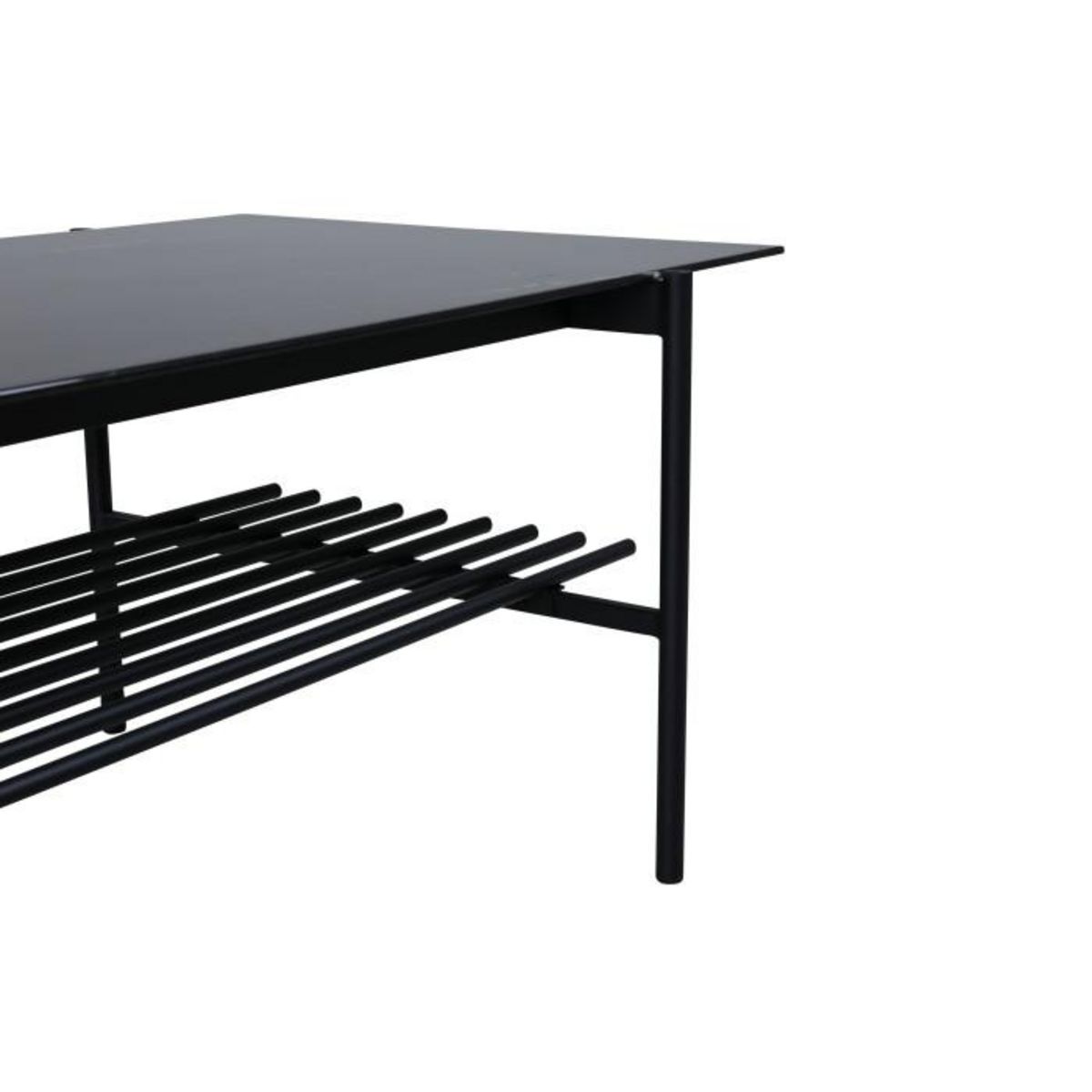 Paris Prix Table Basse en Verre  Von Staf  120cm Noir Marbre