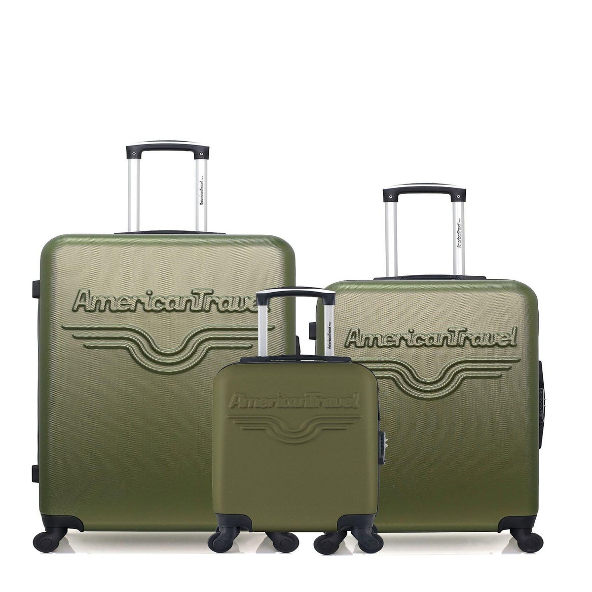 AMERICAN TRAVEL AMERICAN TRAVEL - LOT DE 3 - Valises grand format, weekend et cabine XXS CHELSEA