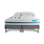 Voir la diapositive 2 : BODYCARE Pack BODYZONE 160x200 Ressorts ensachés 3 zones Ultra épaisseur + Couette + 2 oreillers