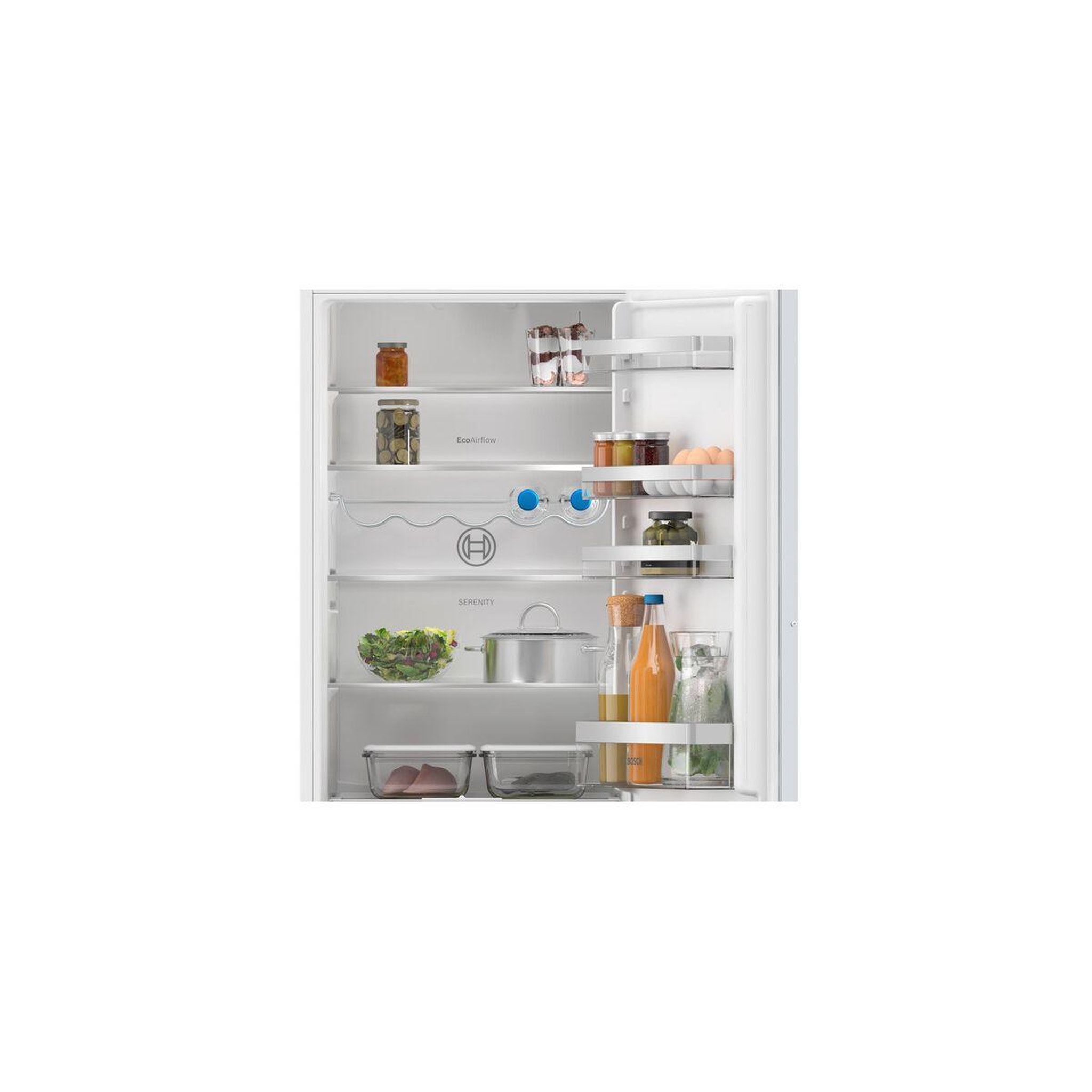 Voir la diapositive 3 : BOSCH Réfrigérateur combiné encastrable KIV87MSEO Serenity Eco Airflow